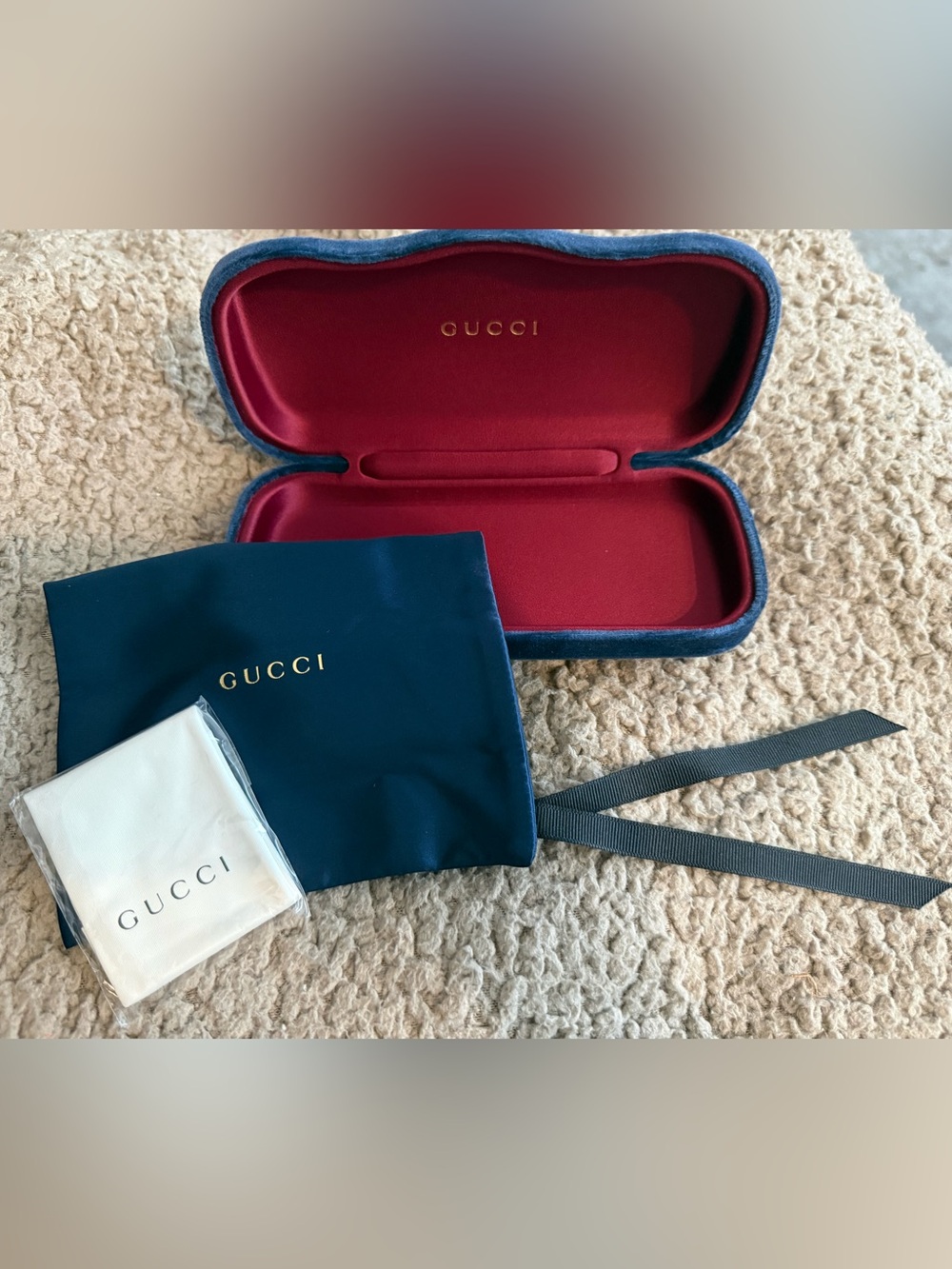 Gucci Velvet Glasses Case